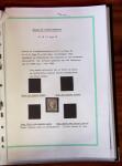 Etude sur le n°14, montée sur page, 170 timbres et