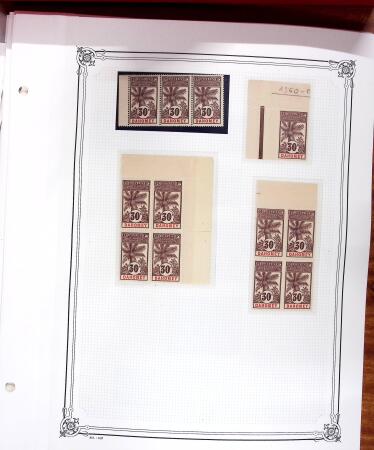 1906, Stock de la série Palmiers-Faidherbe-Ballay,