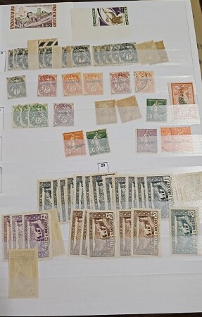 1931-1993, Stock de timbres neufs en 4 classeurs, y