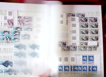1955-2000, Stock en un classeur, neufs * et **, dont