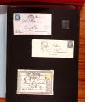 1813-1890, Sélection de lettres sur pages dont collection