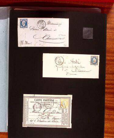 1813-1890, Sélection de lettres sur pages dont collection