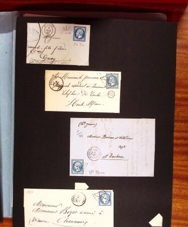 1813-1890, Sélection de lettres sur pages dont collection