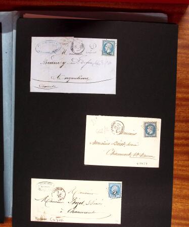 1813-1890, Sélection de lettres sur pages dont collection