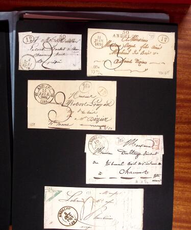 1813-1890, Sélection de lettres sur pages dont collection