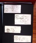 1813-1890, Sélection de lettres sur pages dont collection