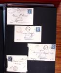 1813-1890, Sélection de lettres sur pages dont collection