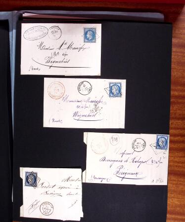 1813-1890, Sélection de lettres sur pages dont collection