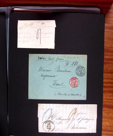 1813-1890, Sélection de lettres sur pages dont collection