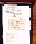 1813-1890, Sélection de lettres sur pages dont collection