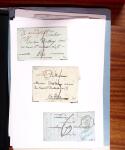 1813-1890, Sélection de lettres sur pages dont collection