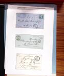 1813-1890, Sélection de lettres sur pages dont collection