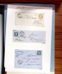 1813-1890, Sélection de lettres sur pages dont collection