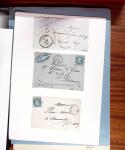 1813-1890, Sélection de lettres sur pages dont collection