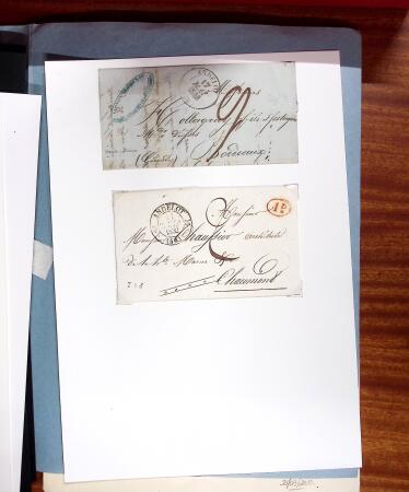 1813-1890, Sélection de lettres sur pages dont collection