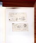 1813-1890, Sélection de lettres sur pages dont collection
