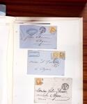 1813-1890, Sélection de lettres sur pages dont collection