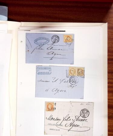 1813-1890, Sélection de lettres sur pages dont collection