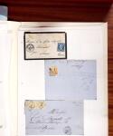 1813-1890, Sélection de lettres sur pages dont collection