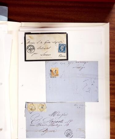 1813-1890, Sélection de lettres sur pages dont collection