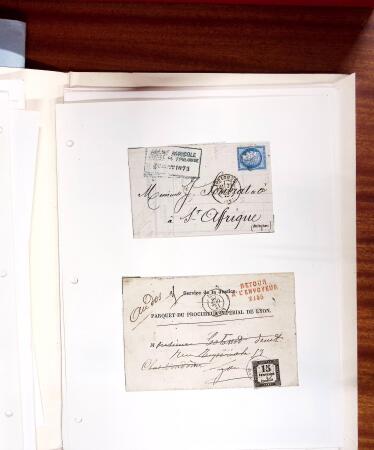 1813-1890, Sélection de lettres sur pages dont collection