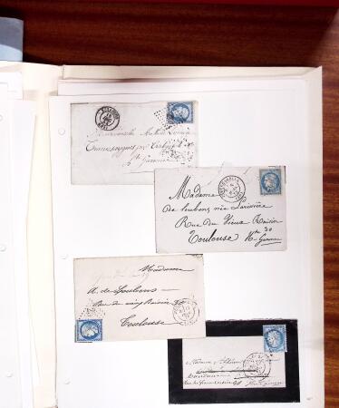 1813-1890, Sélection de lettres sur pages dont collection