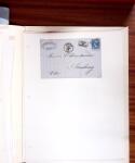 1813-1890, Sélection de lettres sur pages dont collection
