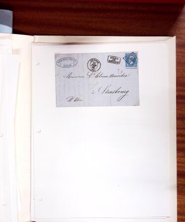 1813-1890, Sélection de lettres sur pages dont collection