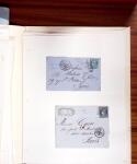 1813-1890, Sélection de lettres sur pages dont collection