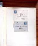 1813-1890, Sélection de lettres sur pages dont collection