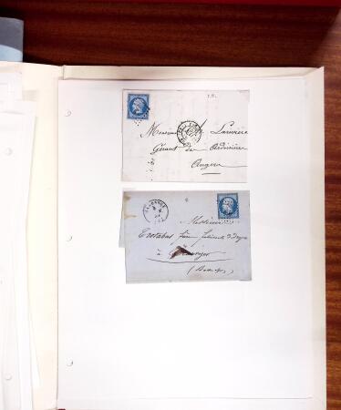 1813-1890, Sélection de lettres sur pages dont collection