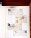 1813-1890, Sélection de lettres sur pages dont collection