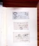 1813-1890, Sélection de lettres sur pages dont collection