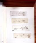 1813-1890, Sélection de lettres sur pages dont collection