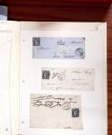 1813-1890, Sélection de lettres sur pages dont collection