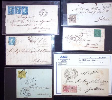 1820-1868, Ca 42 covers from Italian States, mostly