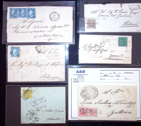 1820-1868, Ca 42 covers from Italian States, mostly