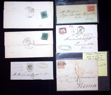 1820-1868, Ca 42 covers from Italian States, mostly