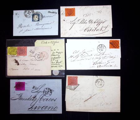 1820-1868, Ca 42 covers from Italian States, mostly