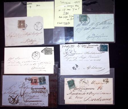 1820-1868, Ca 42 covers from Italian States, mostly