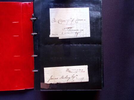1796-1850, Documents préphilatéliques en deux classeurs