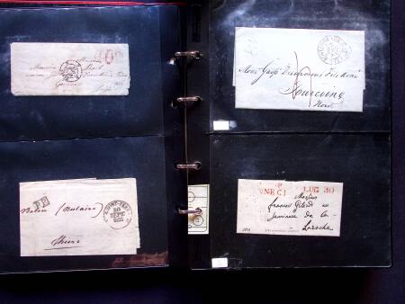 1796-1850, Documents préphilatéliques en deux classeurs