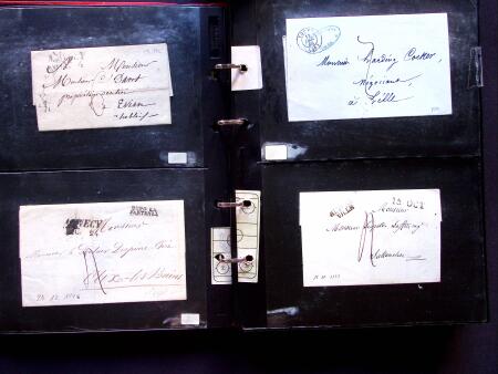 1796-1850, Documents préphilatéliques en deux classeurs