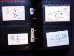 1796-1850, Documents préphilatéliques en deux classeurs