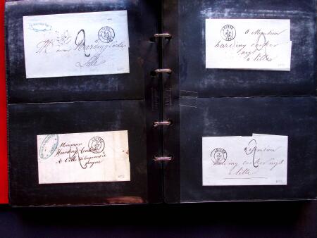 1796-1850, Documents préphilatéliques en deux classeurs