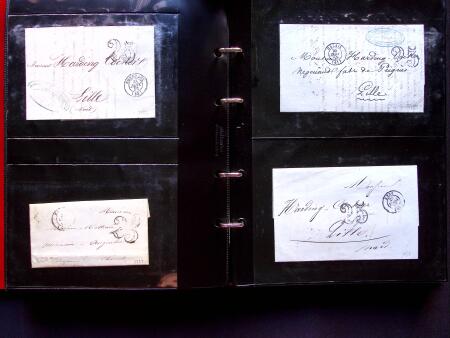 1796-1850, Documents préphilatéliques en deux classeurs