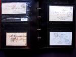 1796-1850, Documents préphilatéliques en deux classeurs