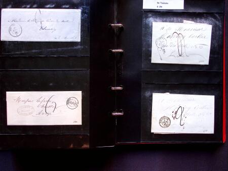 1796-1850, Documents préphilatéliques en deux classeurs