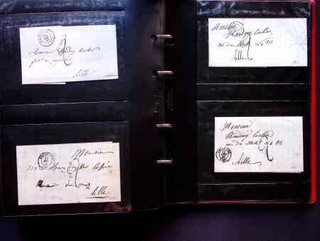 1796-1850, Documents préphilatéliques en deux classeurs