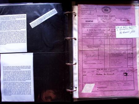 1796-1850, Documents préphilatéliques en deux classeurs